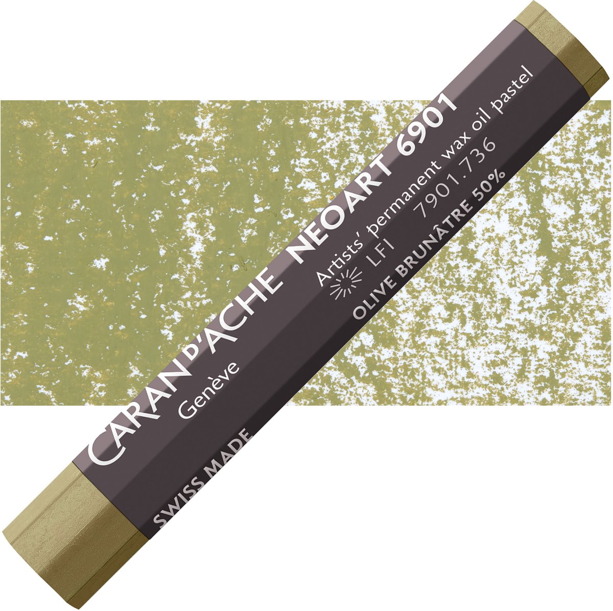 Caran dAche Neoart Permanent Wax Oliepastel - Olive Brown 50% (736)